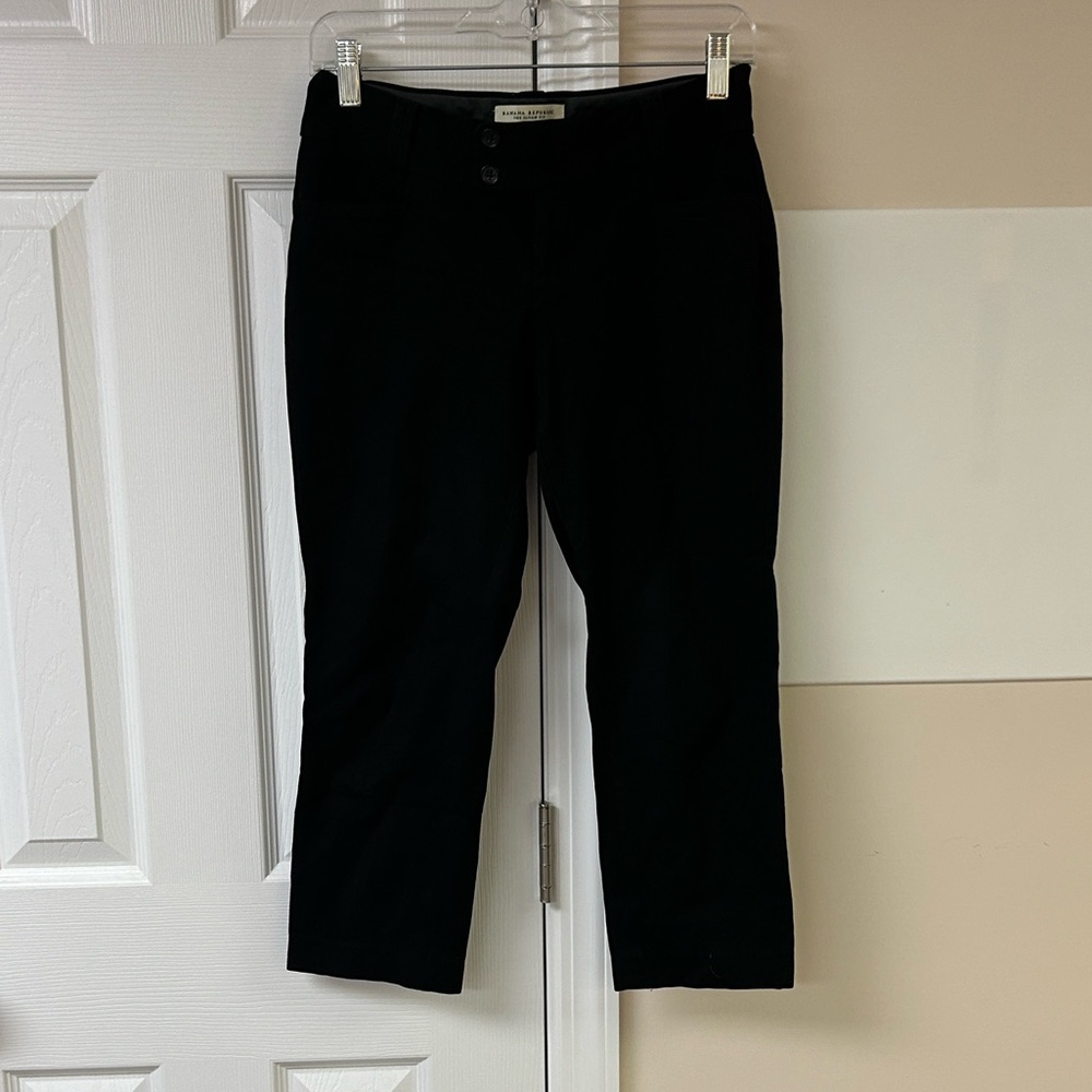 Banana Republic Petites Black Sloan Fit Dress Pants